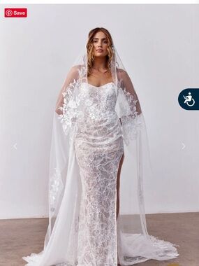 Grace Loves Lace White Bridal Cartier Veil